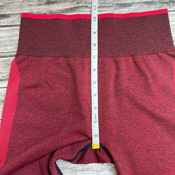 Victoria's Secret VS PINK Womens Seamless Workout Leggings M Med Medium Red Wine - Picture 8 of 9